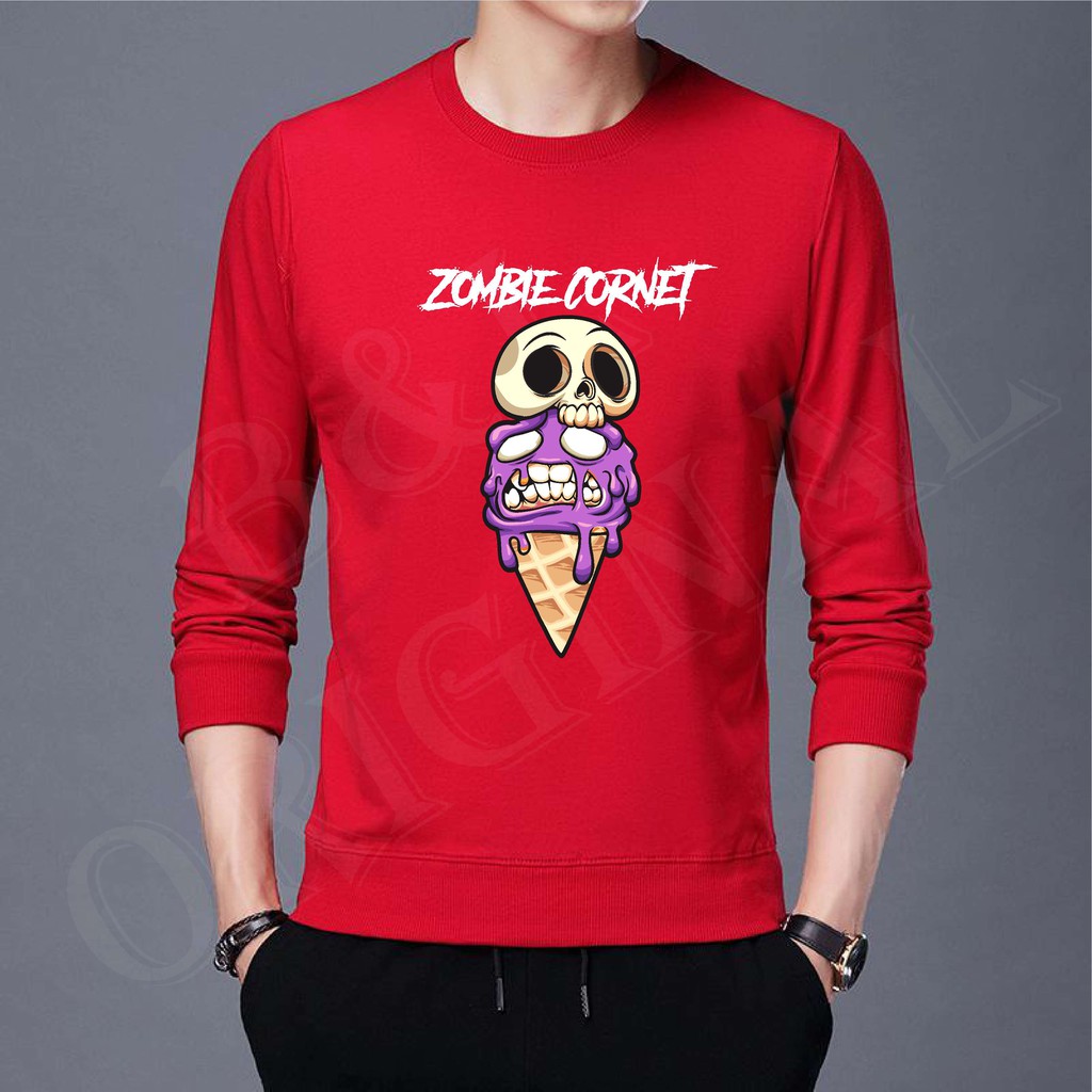 BS//COD//BAJU KAOS ZOMBIE CORNET//T-SHIRT TANGAN PANJANG//FASHION PRIA DAN WANITA//GOOD QUALITY