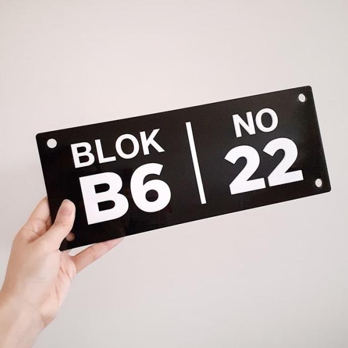 

Nomor Rumah Acrylic Timbul 30x12cm