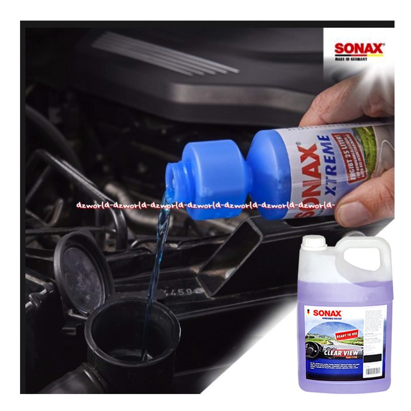 Sonax Clear View Ready to Use 3.8L Cairan Pembersih Kaca Mobil Derigent Dirigen Sonak Clean Mirror