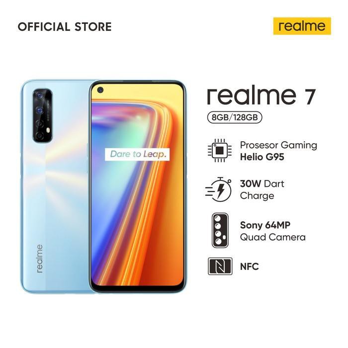 Realme 7 8/128GB Helio G95, 90Hz refresh rate, 5000 mAh Garansi Resmi - Putih Terjangkau