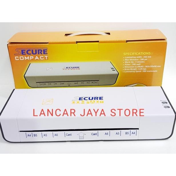 

Mesin Laminating SECURE Compact F4 Putih