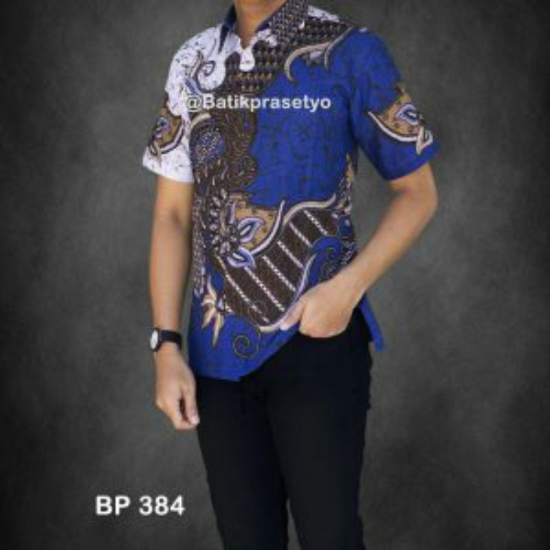 kemeja BATIK NAGA BIRU