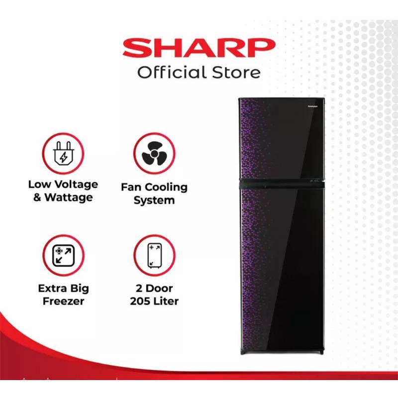 KULKAS SHARP 2 PINTU SJ 236MG GB