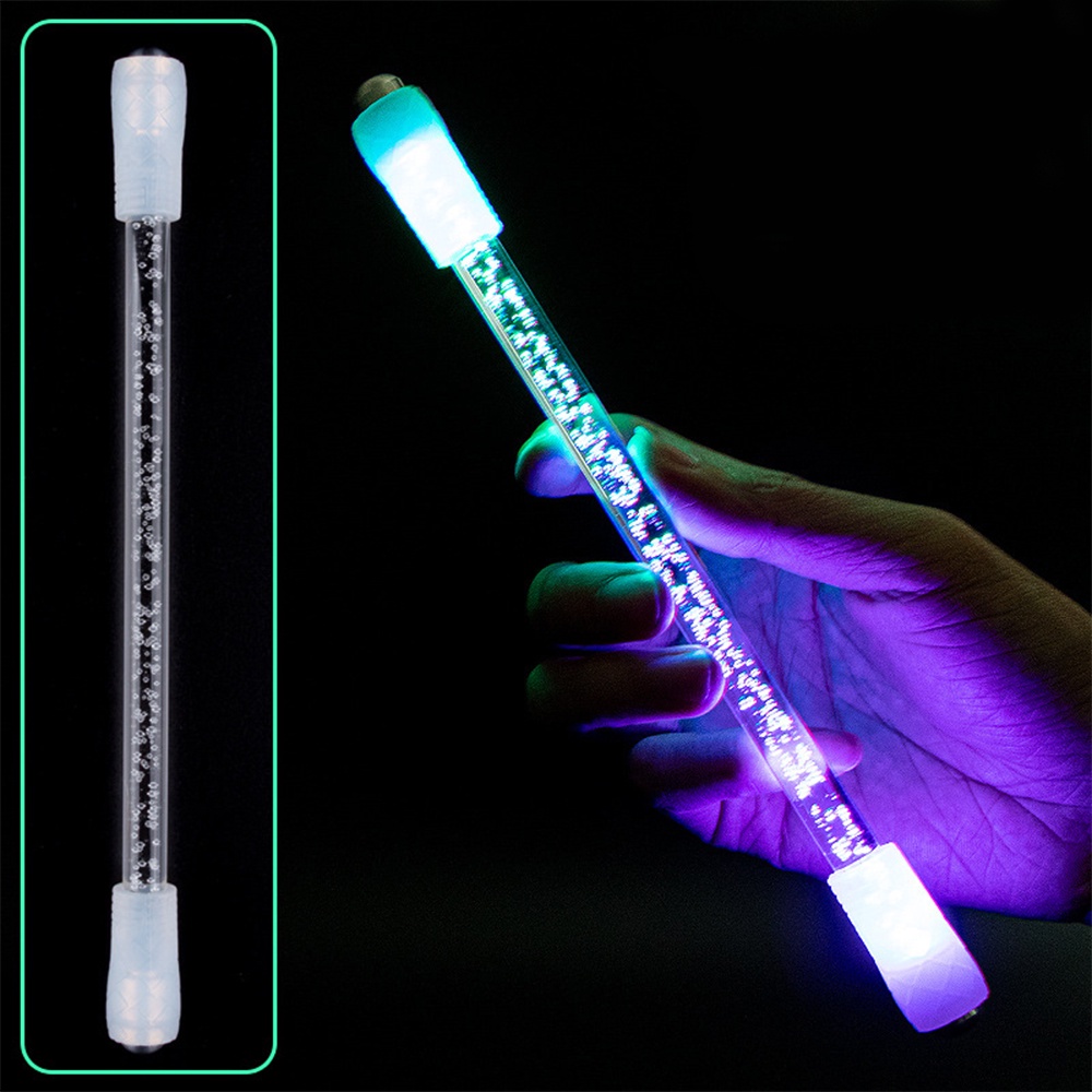 Pulpen Putar Bahan Akrilik Dengan Lampu LED Untuk Anak Laki-Laki