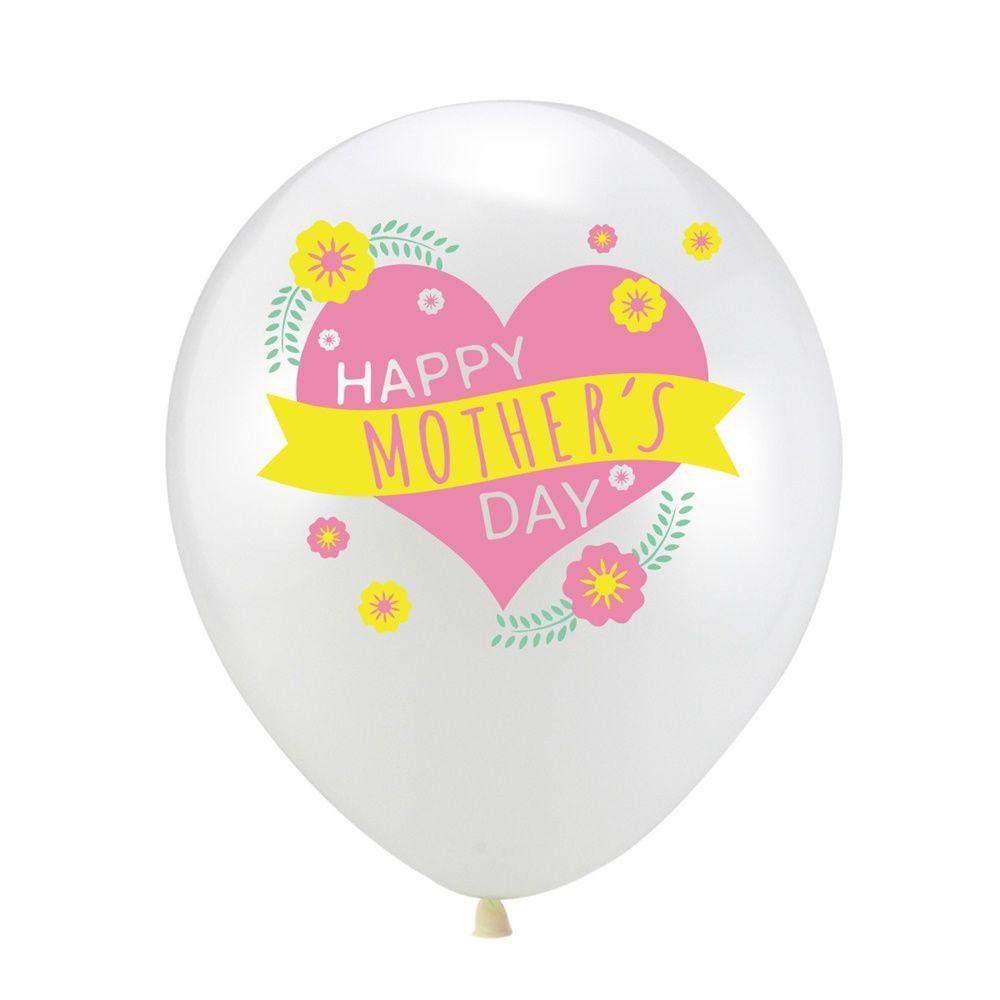 Solighter Dekorasi Hari Ibu Set Best Mom Ever Cake Toppers Perlengkapan Pesta Balon Latex