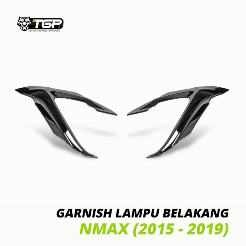 TGP Cover Garnis Variasi list Lampu belakang Nmax Old Nmax new 2020 2021 Black Chrome