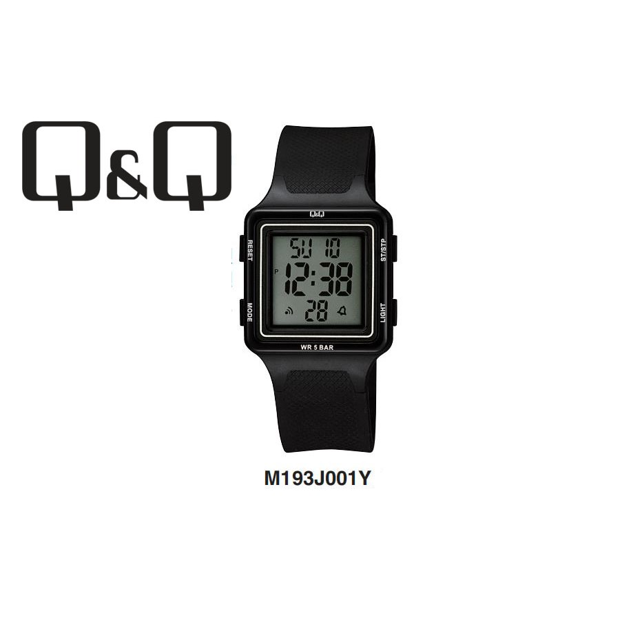 Jam Tangan Wanita Casual Sporty Rubber Digital Original Q&amp;Q QnQ QQ M193 M193J Series