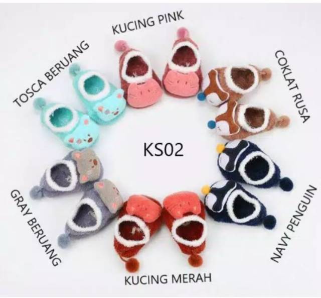 SEPATU BAYI BAHAN BULU HALUS SEPATU CUTE