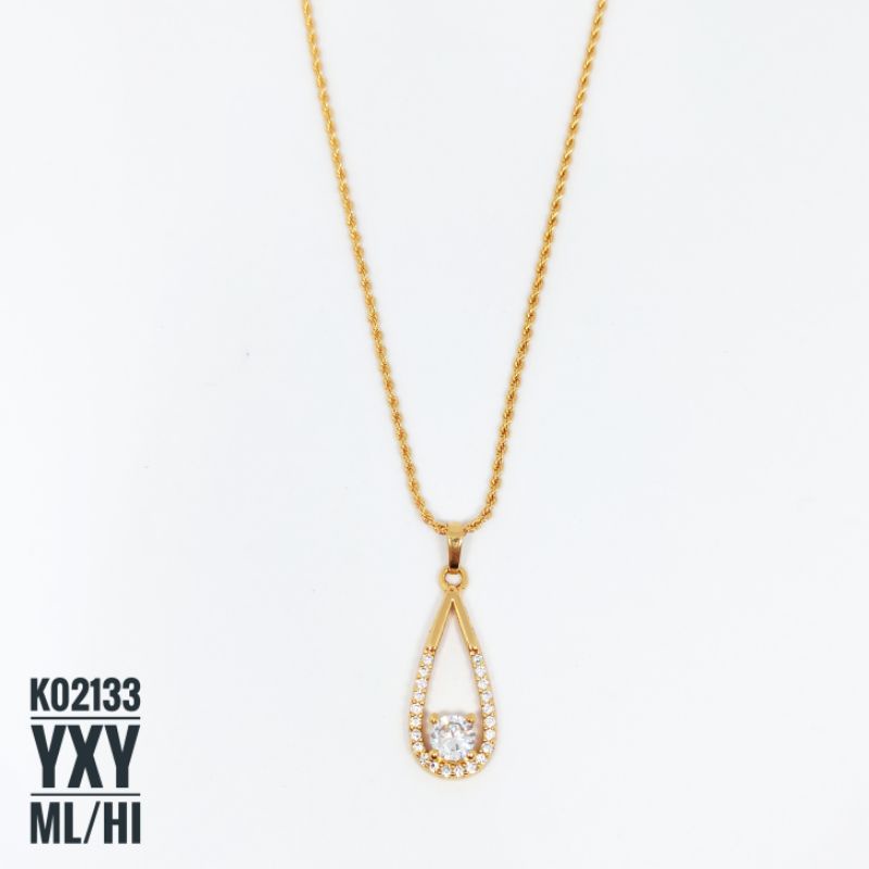 Kalung Yaxuya Oval Mewah Zircon K02133