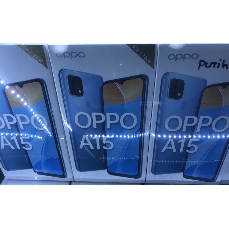 oppo a15 ram 3/32 garansi resmi oppo BARU/new