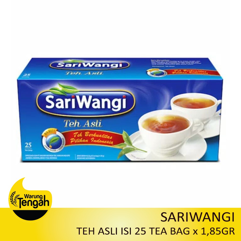 

[PACK] Sariwangi Teh Celup Asli isi 25 x 1,85gr