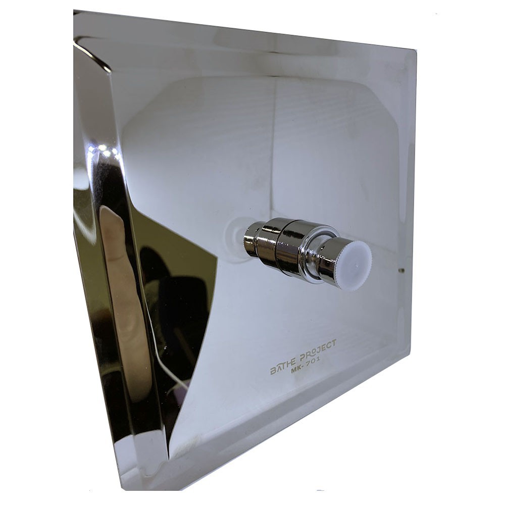 Kepala Shower Mandi Bentuk Kotak 8 Inch 305gr - BATHE PROJECT MK-701 jn