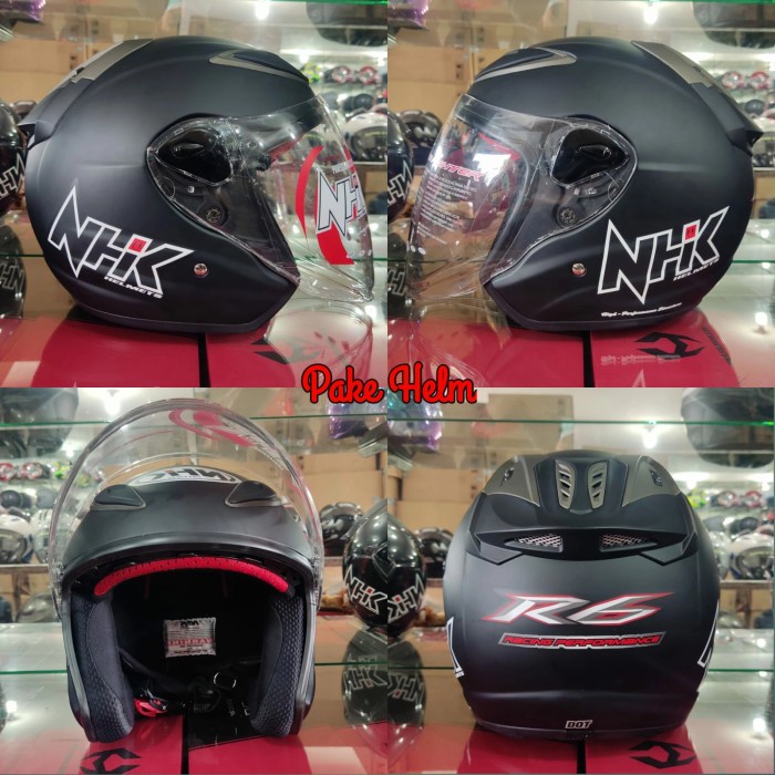 HELM NHK R6 SOLID HITAM DOFF R 6