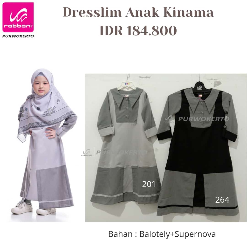 [GAMIS ANAK] SARIMBIT SARANG RABBANI KINAMA / SARIMBIT SARANG KINAMA RABBANI