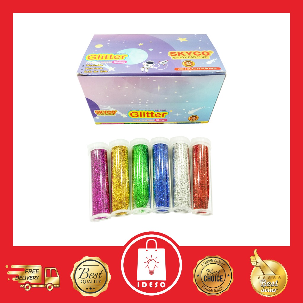 

IDESO.SHOP PROMO BUY 5 GET 2 Glitter Skyco Bubuk Shine Glitter Glitter Serbuk Kilap Type 8 Gr
