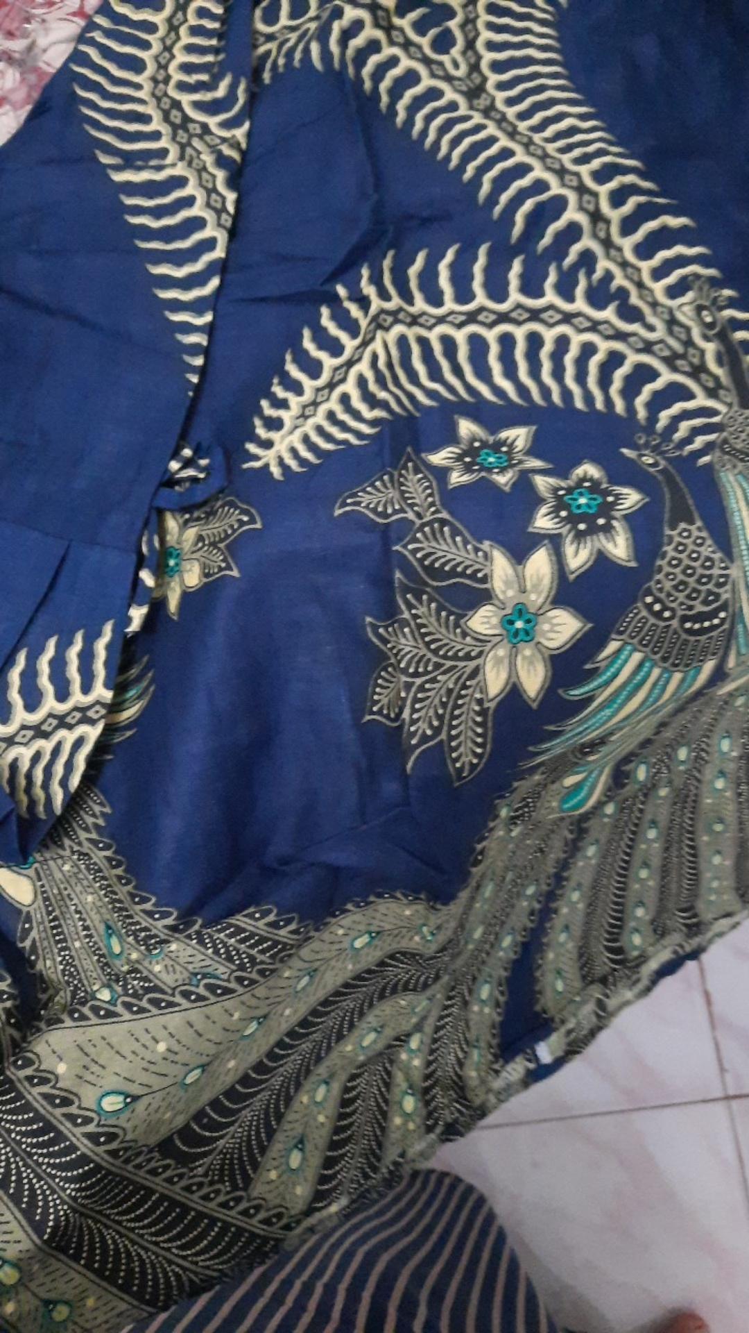 Tey-17 Batik Wanita Asj Sa Hrb026 Kenongo Kemeja Tosca Pendek