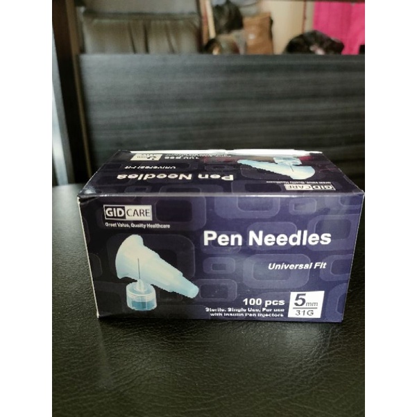 Pen Needlee Steril  jarum Insulin 30G, 31G, 32G isi 100/box Gidcare