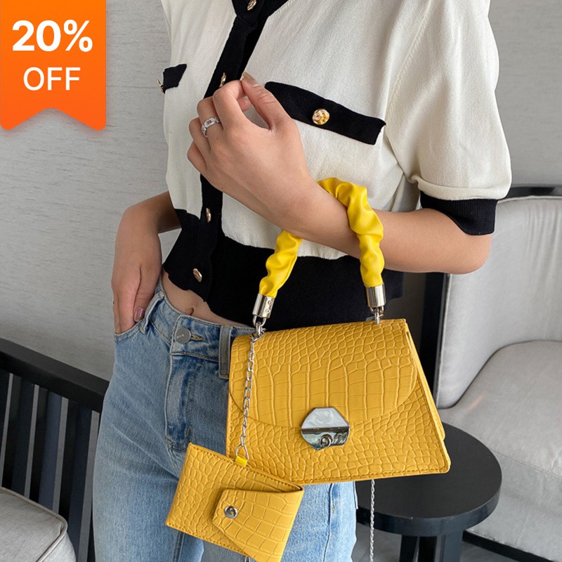 

Tas fashion rantai tas kecil persegi