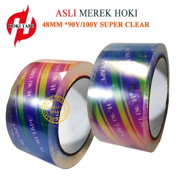 ASLI MEREK HOKI SUPER CLEAN 48MMx90Y 48MM*100Y MURAH FULL LAKBAN SUPER CLEAN