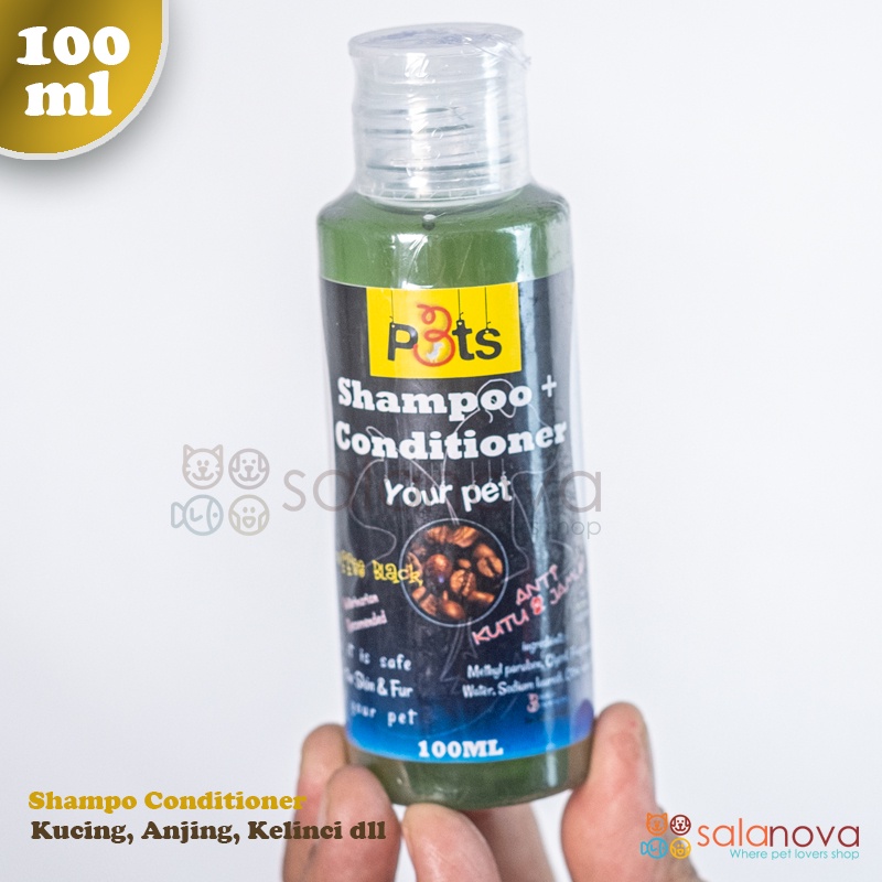 Shampo + Conditioner 100ml Untuk Kucing,Anjing, Kelinci dll.- P3TS