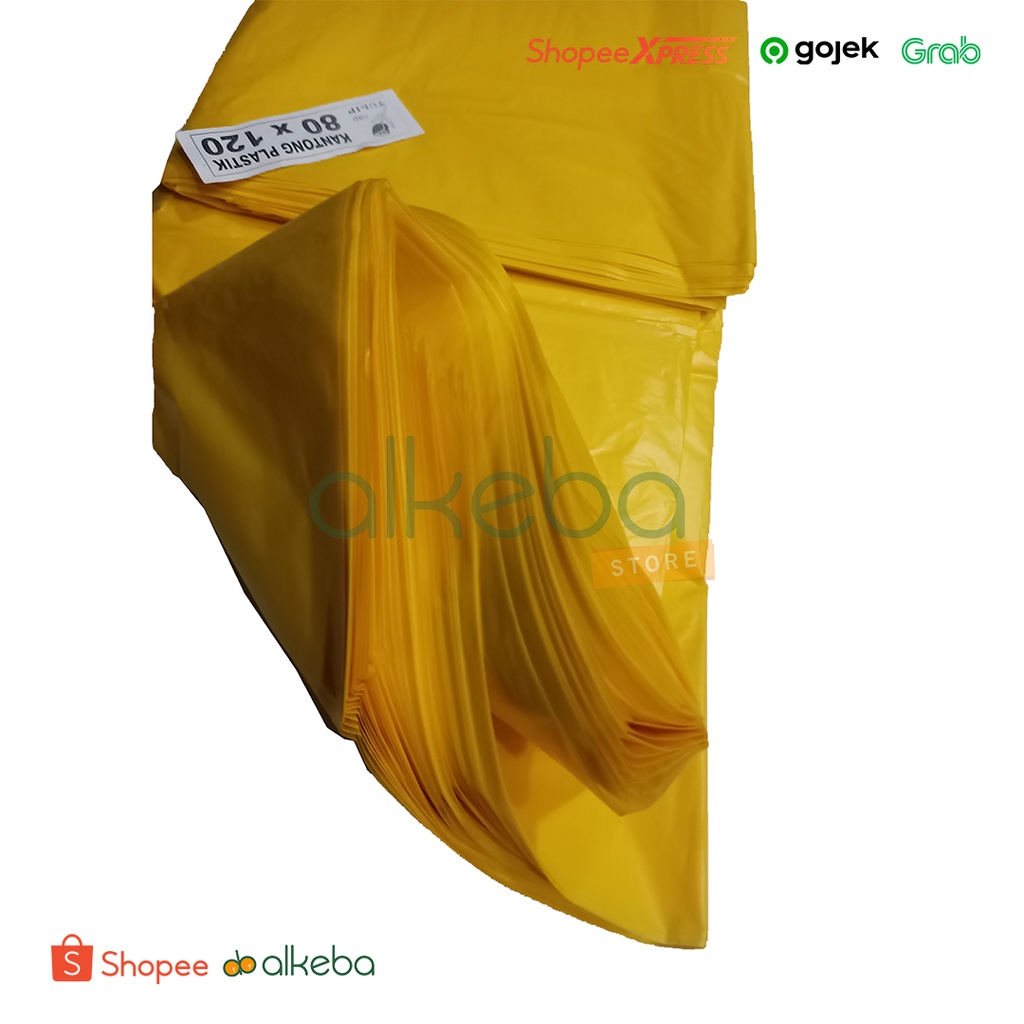 Trash Bag Kuning 80 x 120 cm Tulip Kantong Plastik Sampah Medis isi 17 Lembar