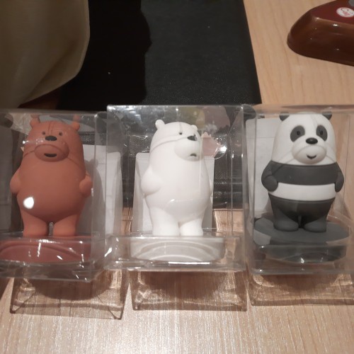 We Bare Bears 3D Action Figure / Pajangan We Bare Bears