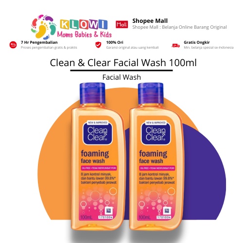 Jual Beli 1 Gratis 1 Clean And Clear Facial Wash 100 ML / Kosmetik