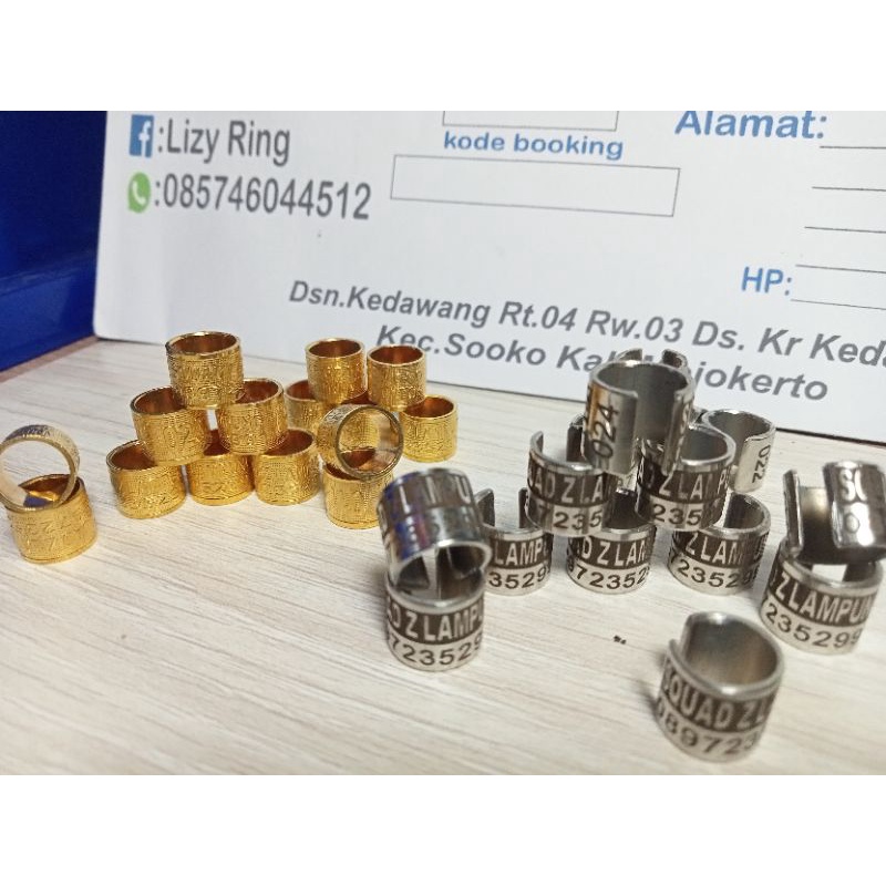 ring pesanan kusus squad z lampung gold baja belah merpati