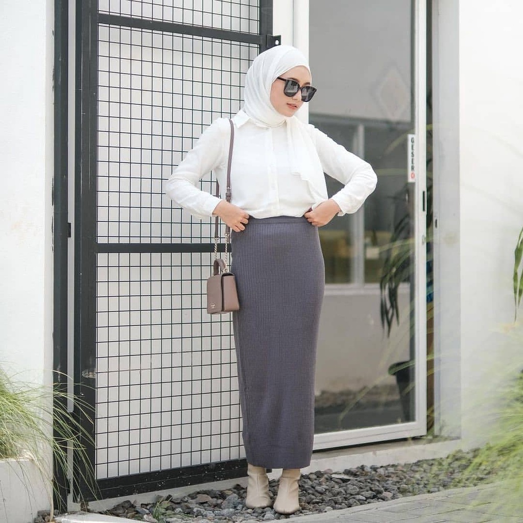 rok span plisket rajut