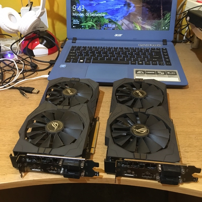 VGA ASUS RX570 4GB OC bekas mining - Harga nego