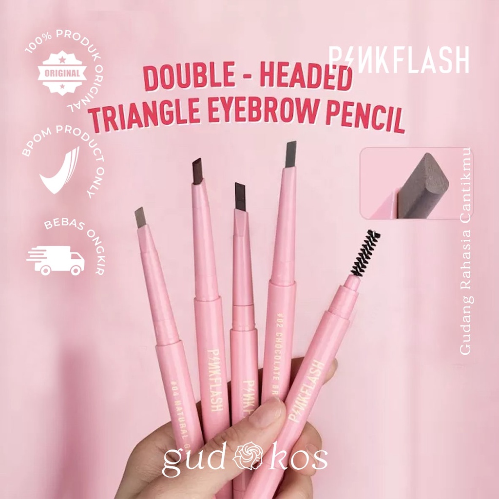 PINKFLASH #OhMyEmoji Automatic Eyebrow Pencil - Pensil Alis Otomatis Waterproof