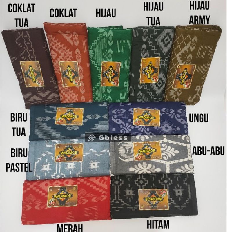 SARUNG WADIMOR MOTIF BALI, LEMBUT, ADEM NYAMAN DI PAKAI BISA PILIH WARNA