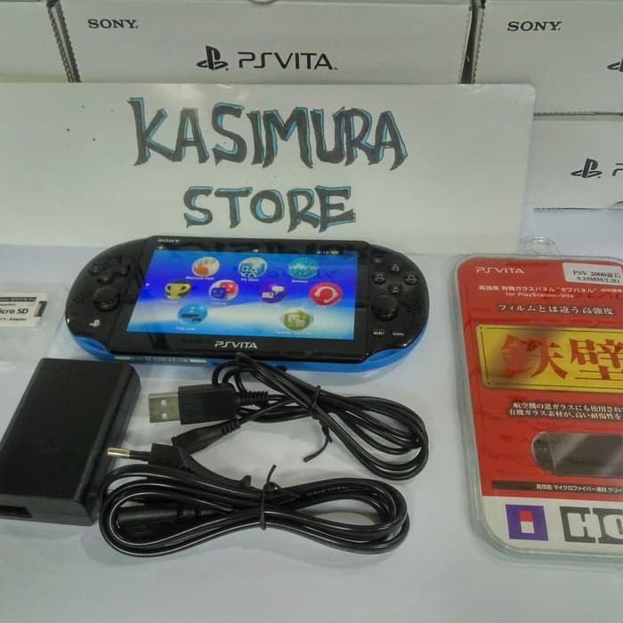 PS VITA SLIM ORI REF PAKET MEMORY 64GB FULL GAMES