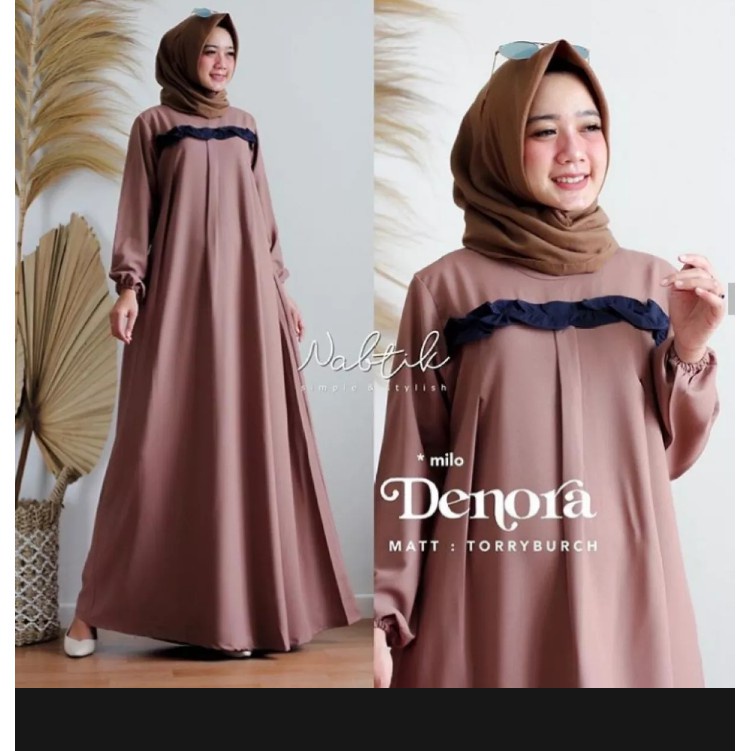 gamis DENORA DRESSS /gamis terbaru / gamis remaja