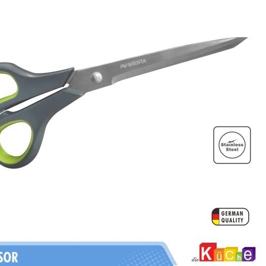 

Ω NIROSTA UNIVERSAL SCISSORS / GUNTING STAINLESS STEEL SOFT GRIP ☂