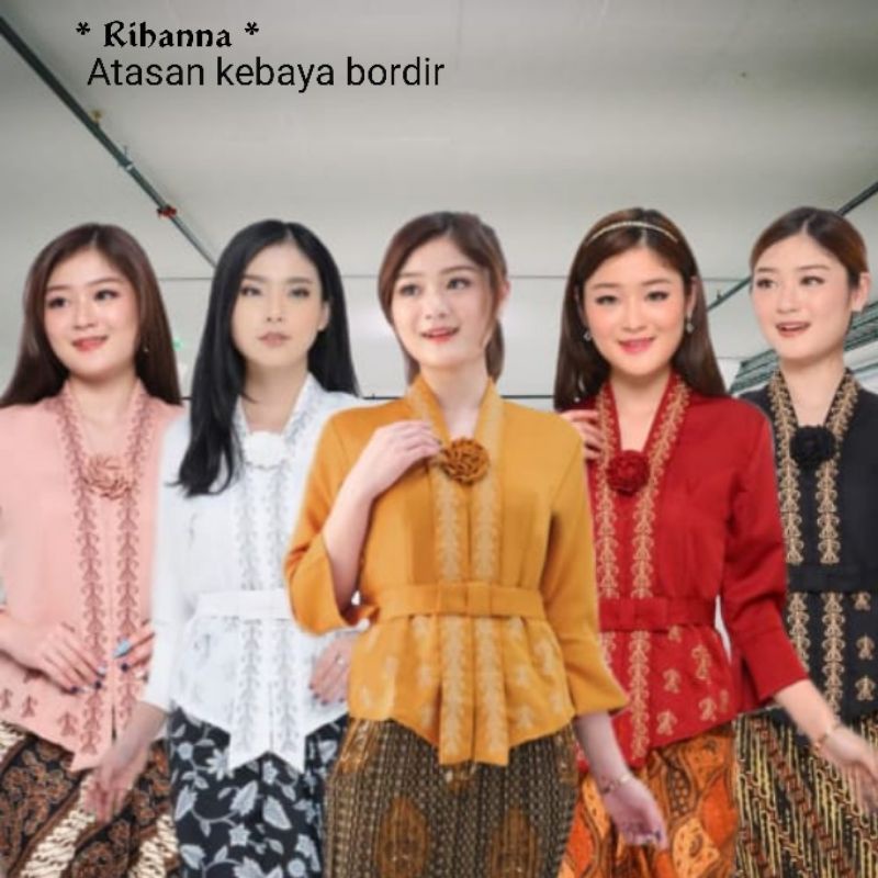 Atasan Kebaya Encim Modern Wisuda Kebaya Floy Bordir