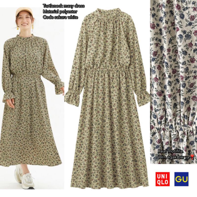 GU by UNIQ  ruched  waist long shirt dress