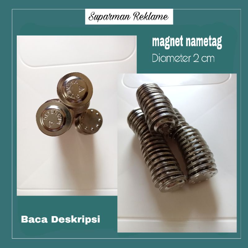 

Magnet Name Tag [Nama Dada/Pin] 2cm/20mm