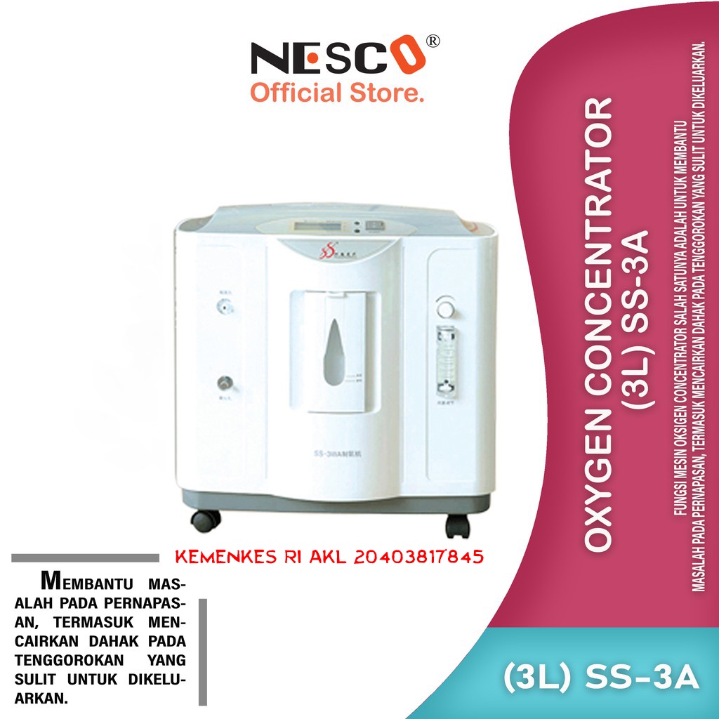 Oxygen Concentrator (3Ltr)/ ALAT BANTU PERNAFASAN