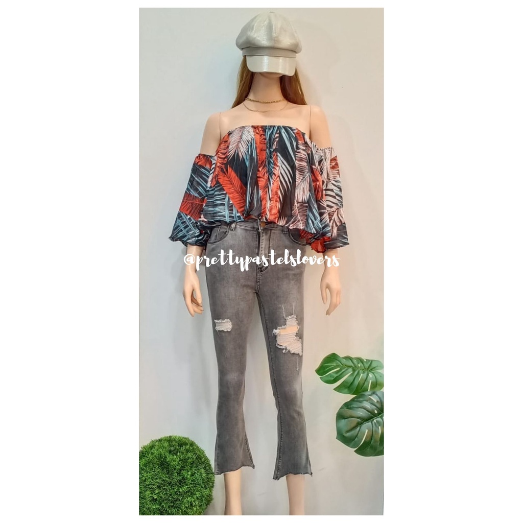 Pretty Pastels - Blus Wanita ( Floral Sabrina )