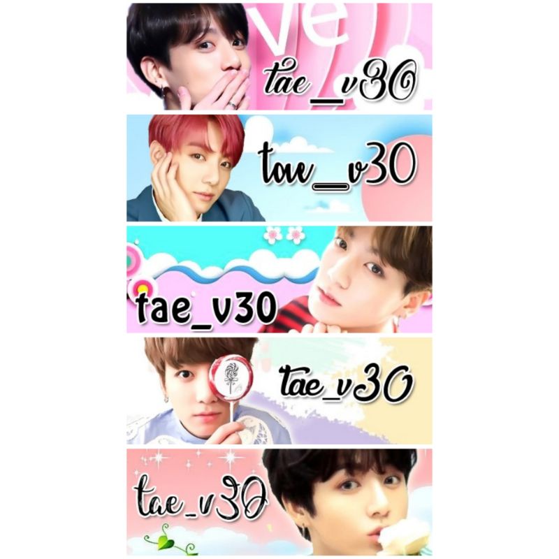 Label Nama Jungkook 01 BTS Sticker Nama