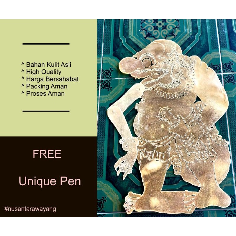 Wayang Kulit Kerbau Buto Punuk Putihan