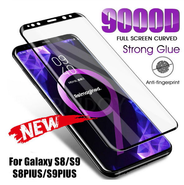 9000D Full Curved Tempered Glass For Samsung Galaxy S8 S9 Plus Note 9 8 Screen Protector For Samsung S6 S7 Edge Protective Film