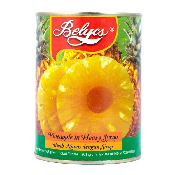 

BELYCS SLICED PINEAPPLE 565gr nanas kaleng