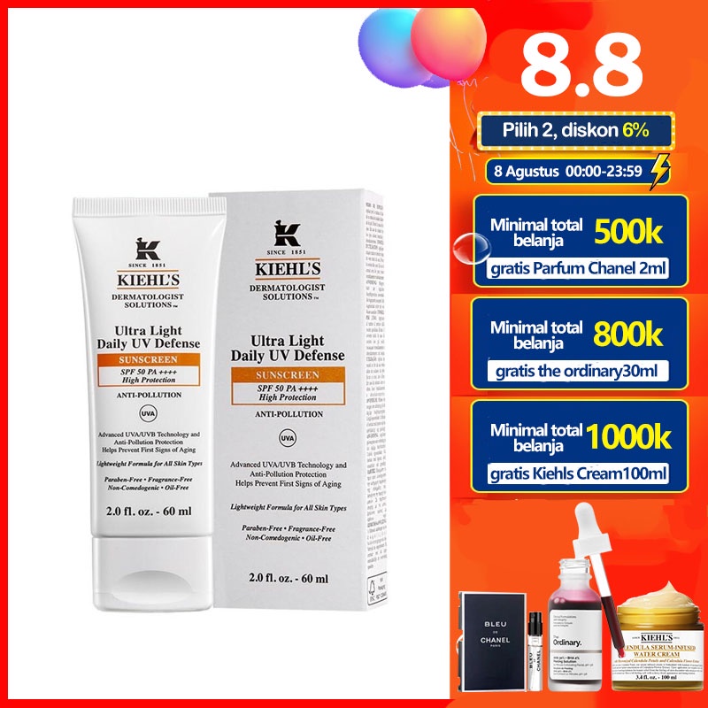 [60ml]Kiehl's Ultra Light Daily UV Defense SPF50/PA+++ 60ml（kiehls tabir surya）