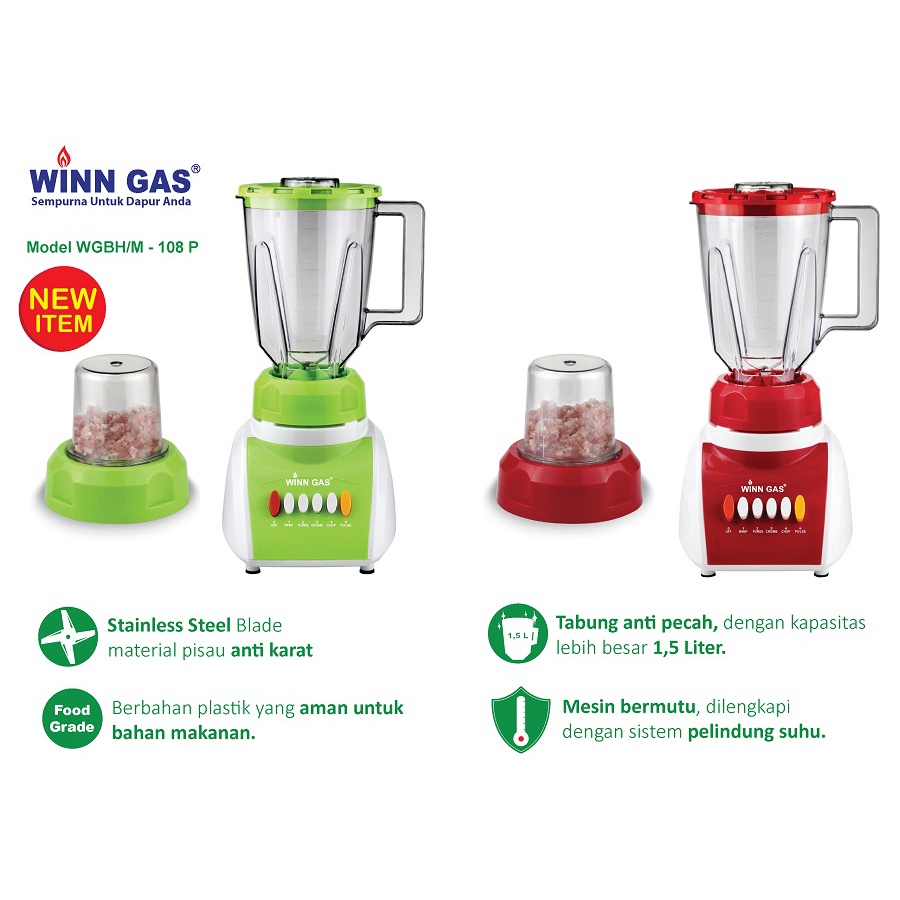 Winn Gas Blender 1.5L WGBH-108P