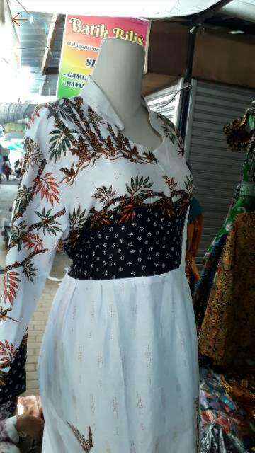 New Batik Couple Keluarga Sarimbit Gamis Jumbo Pring