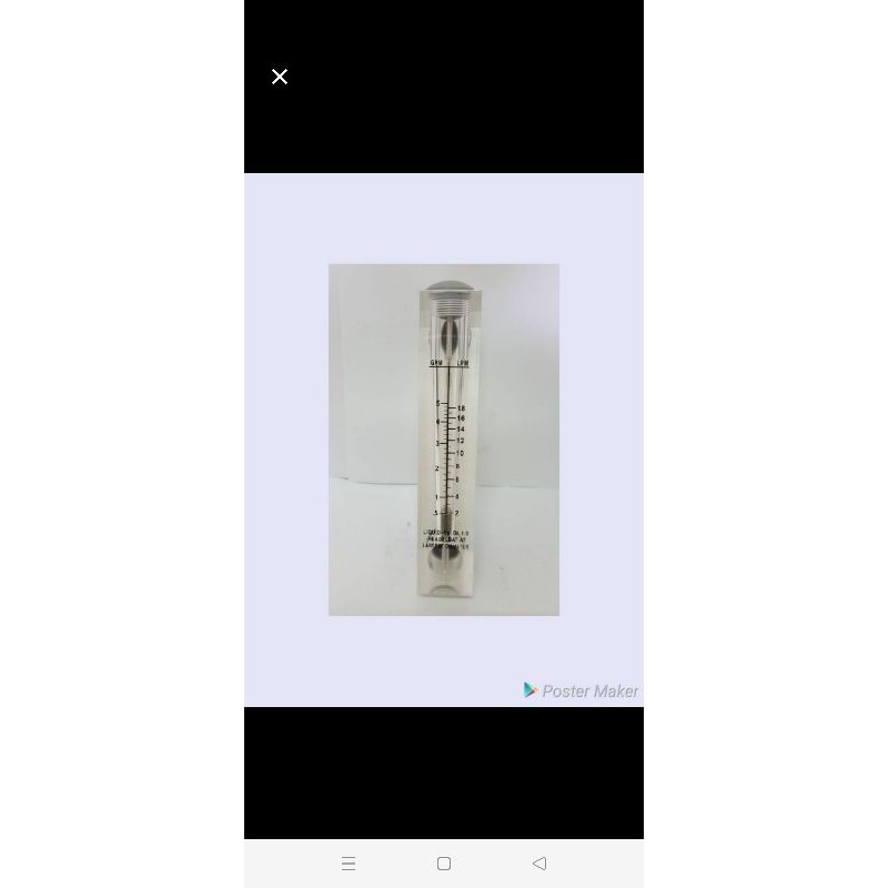 flowmeter 5 gpm polos model panel rotameter