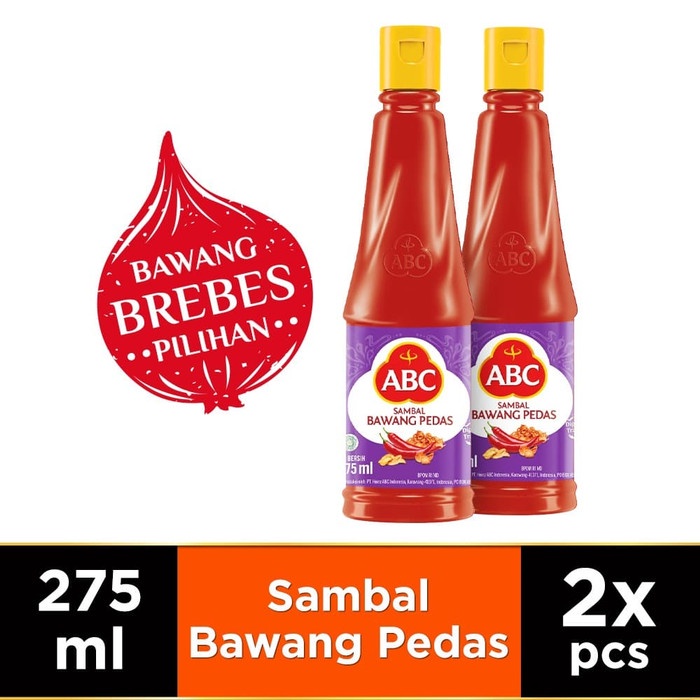 

Sambal-Aneka- Abc Sambal Bawang Pedas 275 Ml - Twin Pack -Aneka-Sambal.