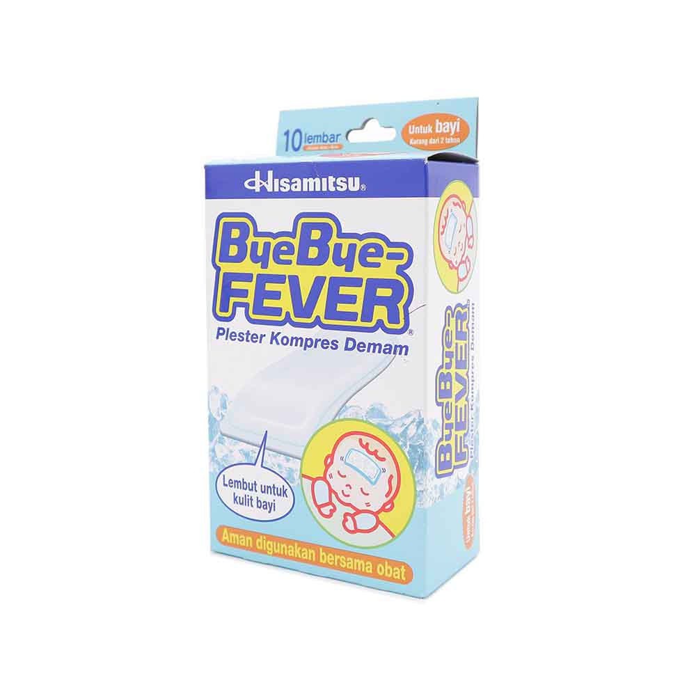 Bye Bye Fever Multipack - Plester Kompres Demam Isi 10 Lembar